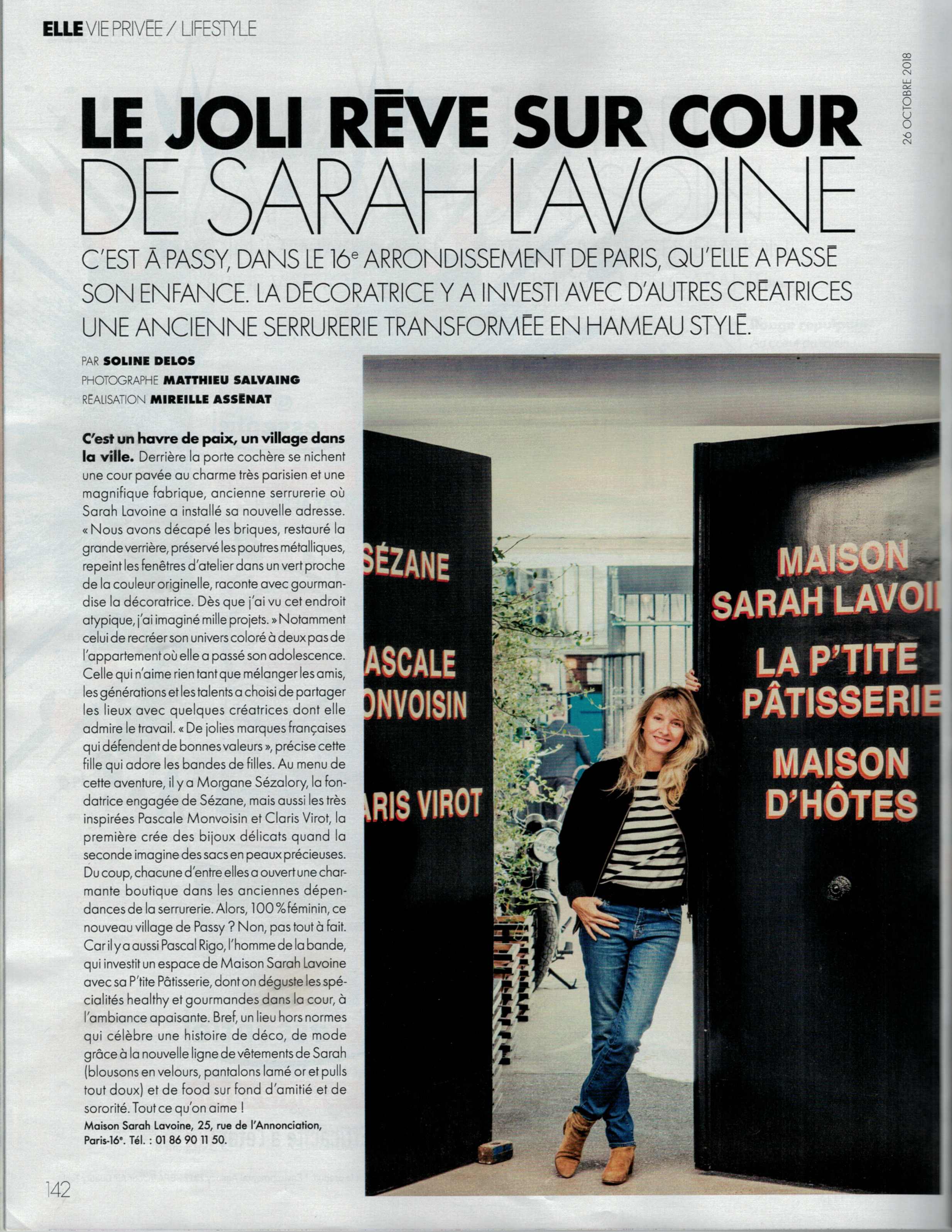 ELLE – Octobre 2018