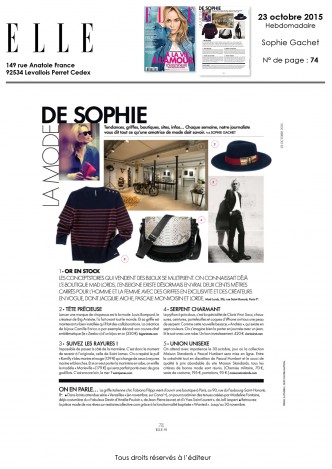 Elle 23 octobre 2015